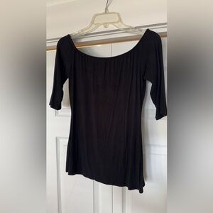 Lulu’s Black 3/4 length Sleeve Top